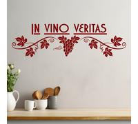 Sticker da parete "In Vino Veritas |WS2575| Adesivo murale decorativo per cucina
