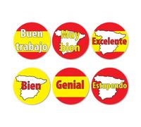 Sticker Factory - Adesivi premio in lingua spagnola, 880 x 15 mm per confezione.