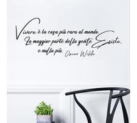 Sticker Frase Oscar Wilde |WS2570| Scritte Adesive per Pareti Soggiorno