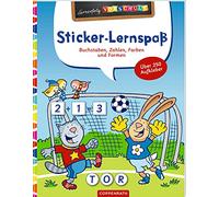 Sticker-Lernspaß (Fußball): Buchstaben, Zahlen, Farben und Formen