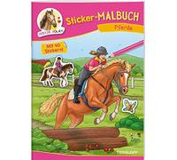 Sticker-Malbuch Pferde: 40 farbige Sticker zum Gestalten von Bildern, Brotdosen & Co.