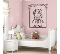 Sticker Murale DISNEY Frozen Bambini Anna In Vinile Opaco Trasferimento