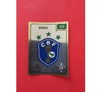 Sticker New Panini Italia 90 da set #191 Badge /Scudetto Brasil/Brasile