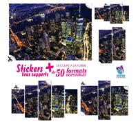 Sticker New York London Parigi Autocollante Art Deco Decorazione Murale NY-23