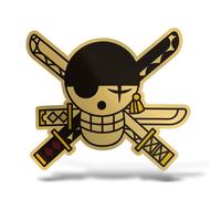 Sticker Olografico Fluo ONE PIECE Adesivo Decal Moto Casco Army Murale Pirata