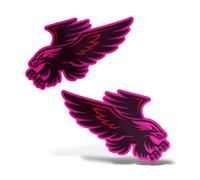Sticker Olografico Fluo x2 FALCO Adesivo Decal Auto Moto Murale Casco Laptop PVC