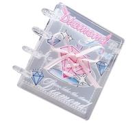 Sticker Ordner - 4-Ring Transparenter Ordner | Fotokarten Album Mit 20 Innenseiten, Banddesign for Kinder Erwachsene Journaling Scrapbooking Fotos Sammelalbum DIY Kreativprojekte Notizen Bastelideen G