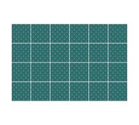 Sticker Piastrelle - Vinile Decorativo - Resistente All’Acqua - 10x10 Cm - 24 Pezzi - Cucina Pareti Pavimento - Effetto 3D - Alta Qualità - Motivo a goccia in una maglia