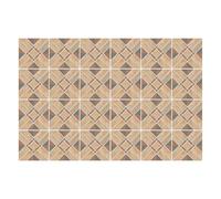 Sticker Piastrelle - Vinile Decorativo - Resistente All’Acqua - 15x15 Cm - 24 Pezzi - Cucina Pareti Pavimento - Effetto 3D - Alta Qualità - Linee e forme che si intersecano