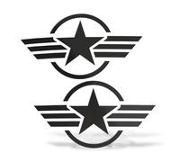 Sticker Prespaziato STELLA MILITARE ESERCITO Adesivo Auto Moto Casco Army Wall