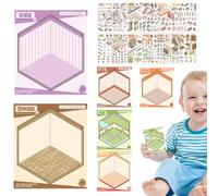 Sticker Room Scene - Cartoon 3D Mini Stickers, Craft Decoration | Creative Miniature Sticker Scene System, Fun Crafting Activity Tool For Birthday Easter Christmas Family Friends Children Kids