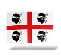 Sticker SARDEGNA Adesivo Parete Souvenir Decal Murale Bandiera Stemma Flag