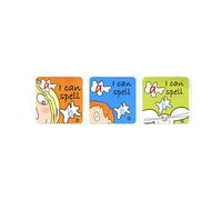 Sticker Solutions DBS144 - Adesivi quadrati per realizzazione di bambini, confezione da 54