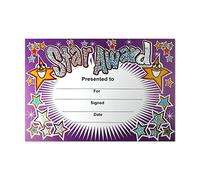 Sticker Solutions DMC10014 Star Award scintillante certificato, 20 Pezzi