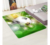 Sticker Superb. Tappeto Moderno 3D Colorato Calcio Cielo Stellato Zona Tappetini Flanella Tappetini Ragazzi Kids Play Crawl Zerbino Grande Tappeti per La Casa Soggiorno (Colore 1,60×180 cm)