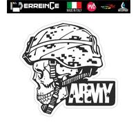 Sticker TESCHIO SKULL Adesivo Murale Decal Laptop Auto Moto Casco Roadster Army