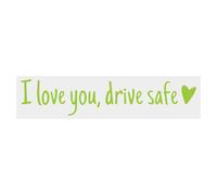 Sticker Ti Amo Guida Sicura Avviso Sicurezza Lettere Plastiche Impermeabili