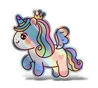 Sticker UNICORNO Adesivo Parete Laptop Murale Stanzetta Bambini Camper Auto Home