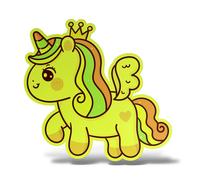 Sticker UNICORNO Adesivo Parete Laptop Murale Stanzetta Bambini Camper Auto Home