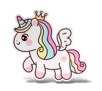 Sticker UNICORNO Adesivo Parete Laptop Murale Stanzetta Bambini Camper Auto Home