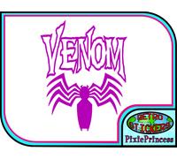 Sticker Vinile Logo Venom Marvel L Per Laptop Auto Bike Parete Finestra Poster
