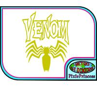 Sticker Vinile Logo Venom Marvel L Per Laptop Auto Bike Parete Finestra Poster