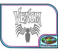 Sticker Vinile Logo Venom Marvel L Per Laptop Auto Bike Parete Finestra Poster