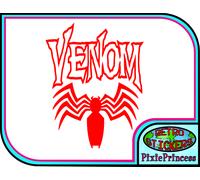 Sticker Vinile Logo Venom Marvel L Per Laptop Auto Bike Parete Finestra Poster