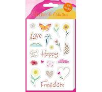 Stickerbogen mit 100 Stickern: Love & Happiness