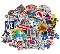 StickerFactory - Bumper Stickers Pack 150 pezzi per Skateboard, Snowboard, bicicletta e trolley da auto Motivi: Vintage, Pop Art, Graffiti