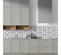 StickerLab - Paraschizzi Cucina Adesivo da Parete con Spatola in Omaggio. Prodotto Made in Italy, Ignifugo, Resistente all'Acqua di facile pulizia (240x60, Abstract Stylish)