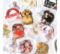 Stickers Aesthetic Adesivi Scrapbooking Kit 180Pz Adesivi per Ragazze Carini PET Materiale Decorativi Accessori per Album Scrapbooking Bullet Journal Accessori(Fairytale Garden)