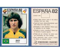 STICKERS CALCIATORI PANINI ESPANA 82 - NUOVA/NEW N.375 ZICO - BRASIL (1)