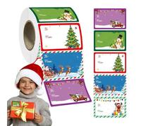 Stickers - Christmas Stickers | Tag Stickers | 400X Christmas Name Tags Decorations, Adhesive Craft Paper Stickers For Festival Birthday Wedding Holiday Present Labels, Christmas Labels Stickers