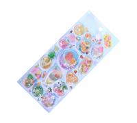 Stickers Decal | 3D Relief PVC Mini Water-Filling Design,Small Water Decal | for Luggage Notebook Envelop Glasses Tablet Planner Journals Laptops Wall Guitars