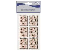STICKERS MERRY XMAS 4,5x3,5cm 6pz T137