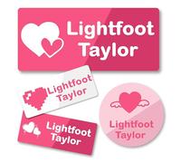 Stickers Personalizzati, 89 Pcs Etichette Adesive per Vestiti, Adesivo Nome Personalizzato, Etichette per Vestiti Personalizzate per Bambini e Adulti per Abbigliamento, Borse, Calze, Cappelli, Scarpe