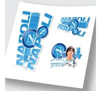 STICKERS TIFOSI NAPOLI SET - ADESIVI IN VINILE COLORATO E SAGOMATO