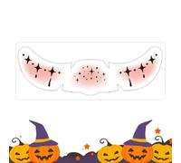 Stickers Trucco Halloween Temporaneo Autoadesivo Gotico