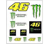STICKERS VR46 VALENTINO ROSSI MONSTER UFFICIALE MOTOGP