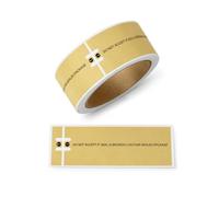 StickersLab - 100 Sigilli in Rotolo carta “DO NOT ACCEPT IF SEAL IS BROKEN” 10 x 3 cm