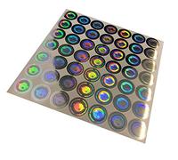StickersLab - 98 Etichette adesive sigilli ologrammi di garanzia e sicurezza oro e argento 20mm