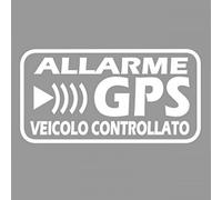 StickersLab Adesivi Allarme GPS antifurto satellitare per Evitare i furti Auto