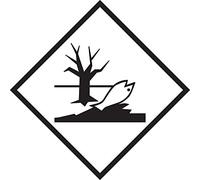Stickerslab - Etichetta autoadesiva o supporto alluminio A.D.R "Materia pericolosa per l'ambiente/Marine Pollutant Mark" 300x300mm (Modello - PVC adesivo)