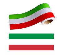 StickersLAb - Fascia banda adesiva Tricolore bandiera Italia a strisce in 5 misure (10cm, Lunghezza - 1 metro)