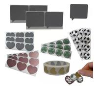 StickersLab - Label Scratch off/gratta e vinci colore silver su pvc adesivo rettangolare (300, Rettangolo 23x42mm)