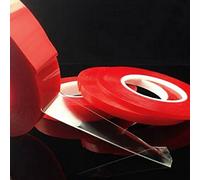 StickersLab - Nastro biadesivo trasparente alte temperature per fissaggio extra resistente 50mt (Misura - 25mm x 50 metri)