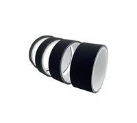 StickersLab - Nastro nero rifrangente in tessuto adesivo 20mm/50mm (50mm x 3MT)