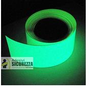 StickersLab - Pellicola nastro adesiva luminescente fosforescente si illumina al buio glow in the dark - 50mm x 2MT