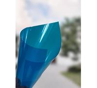 StickersLab - Pellicola Trasparente Colorata Adesiva per VETRATE in 8 Colori (Blu, 152cm x 30cm)